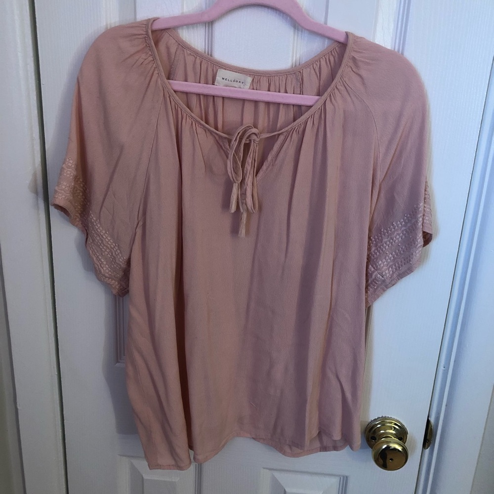 Melloday Light Pink Shirt Size Large ( 14 / 16 ) from Nordstrom Rack